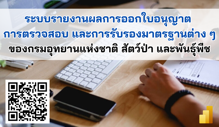 ระบบรายงานผลการออกใบอนุญาต การตรวจสอบ และการรับรองมาตรฐานต่างๆ ของกรมอุทยานแห่งชาติ สัตว์ป่า และพันธุ์พืช