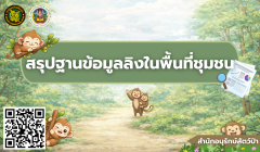 สรุปฐานข้อมูลลิงในพื้นที่ชุมชน